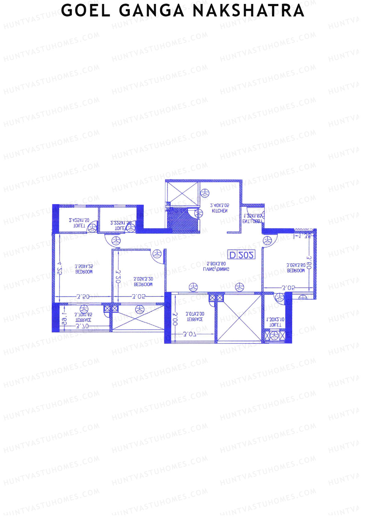 Goel Ganga Nakshatra Tower D Unit 7 Floor Plan