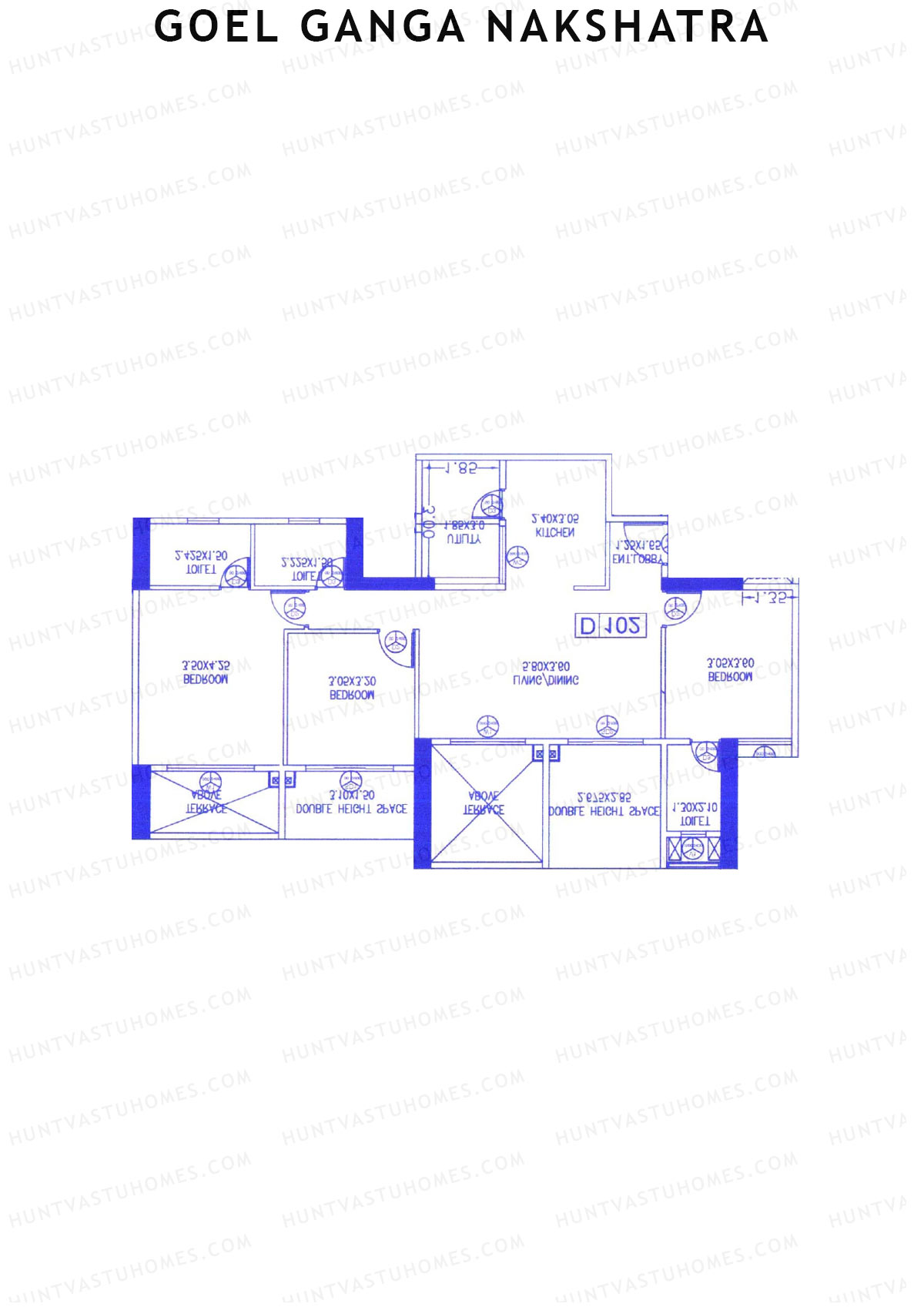 Goel Ganga Nakshatra Tower D Unit 7 Floor Plan