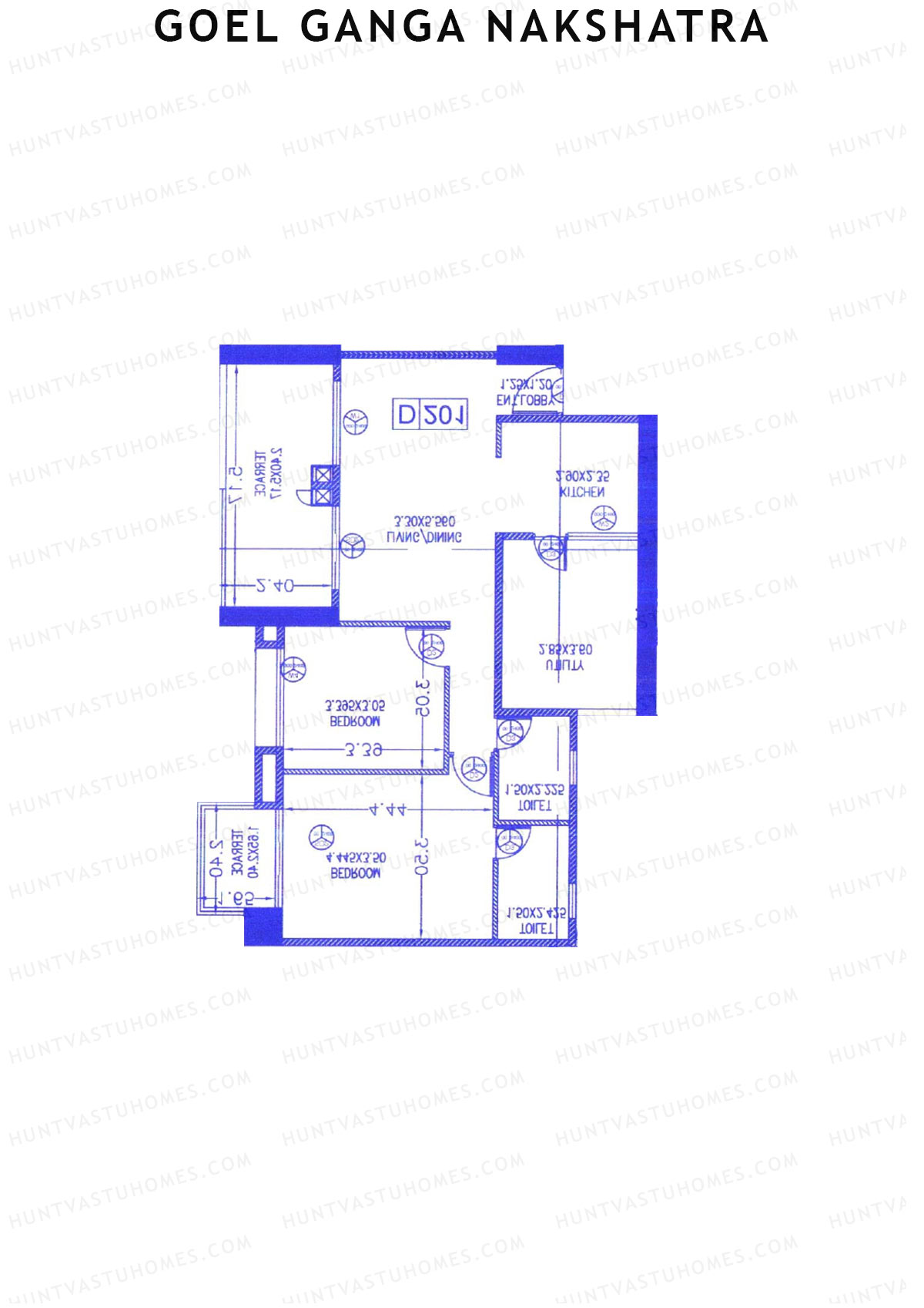 Goel Ganga Nakshatra Tower D Unit 8 Floor Plan