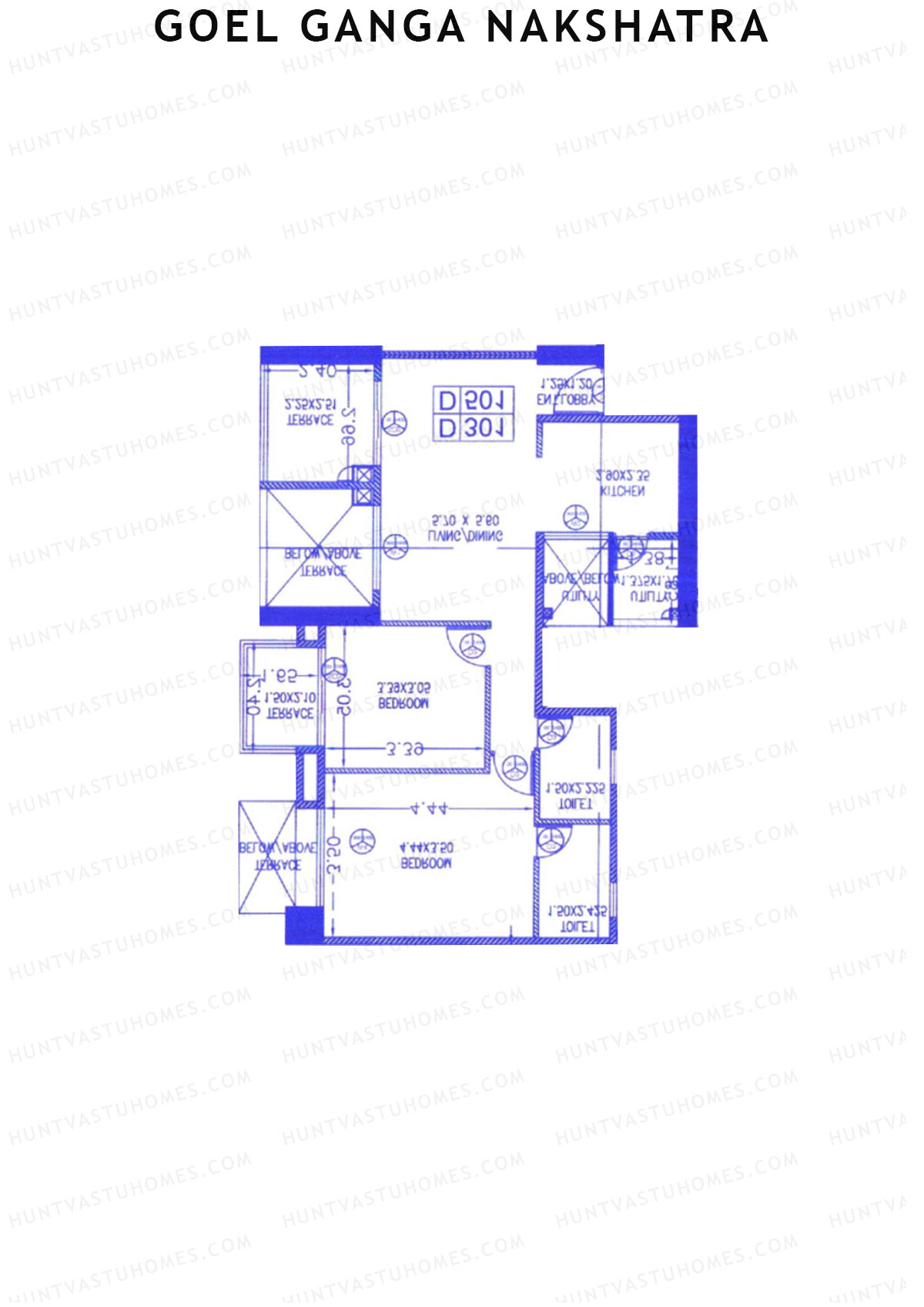 Goel Ganga Nakshatra Tower D Unit 8 Floor Plan