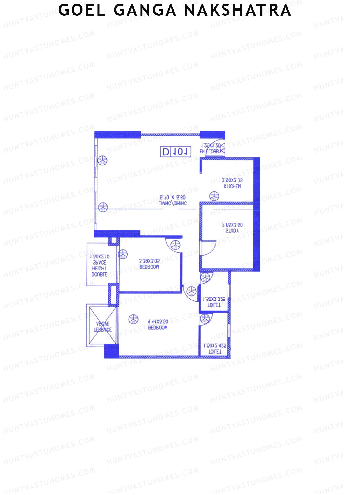 Goel Ganga Nakshatra Tower D Unit 8 Floor Plan