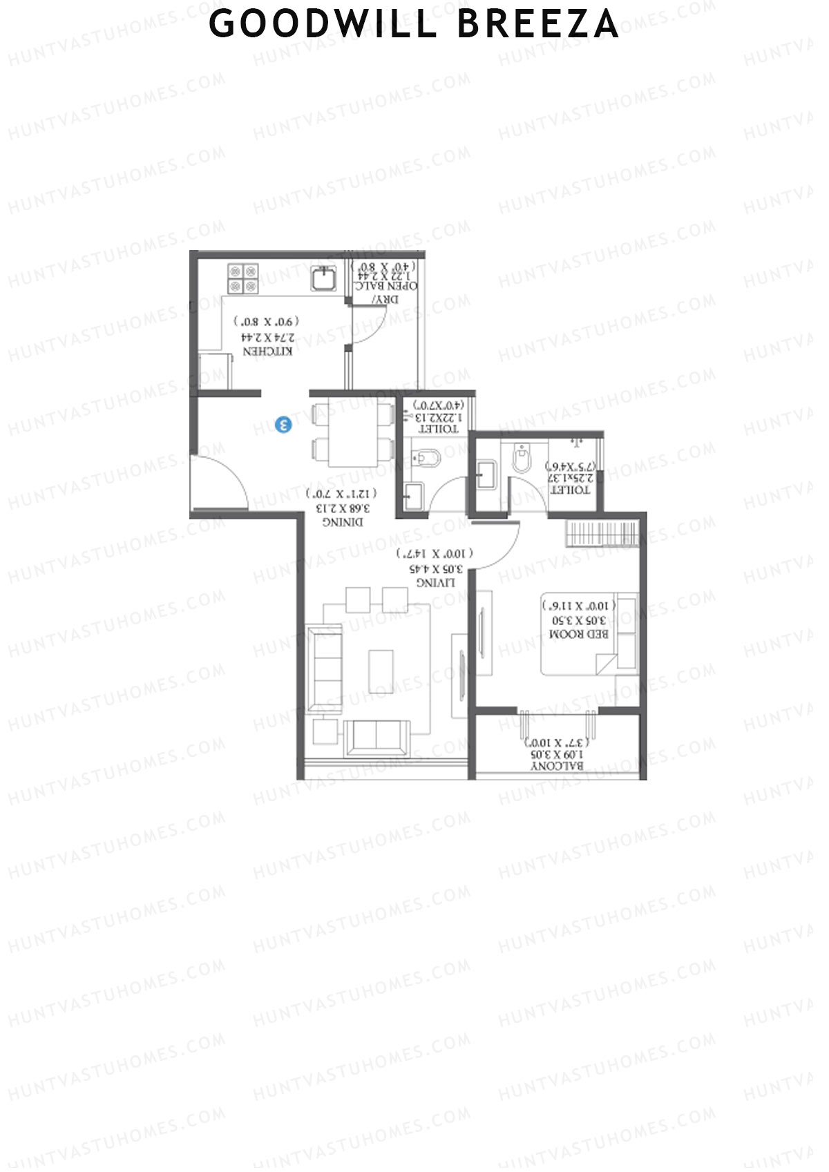 Goodwill Breeza Wing D Unit 3 Floor Plan