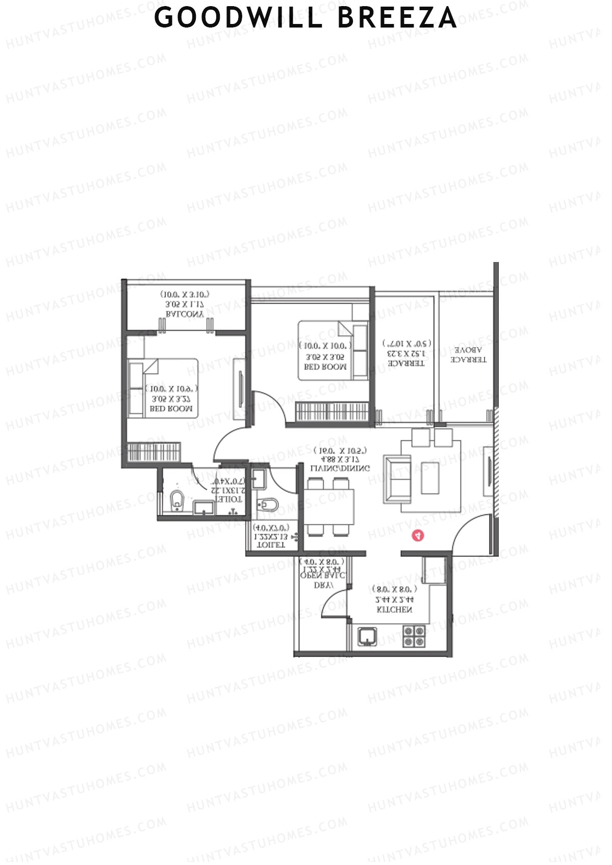 Goodwill Breeza Wing E Unit 1 Floor Plan