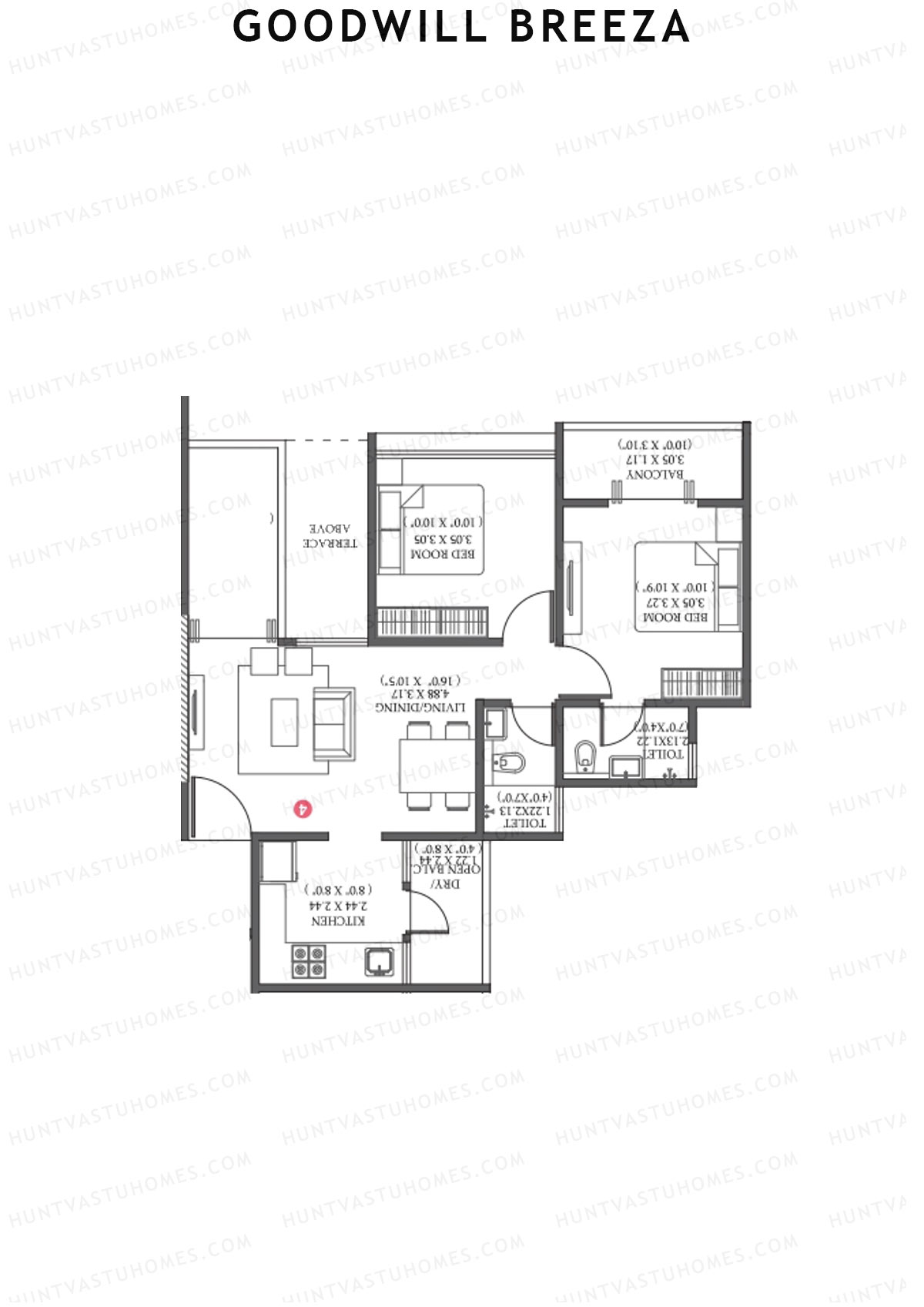 Goodwill Breeza Wing E Unit 4 Floor Plan