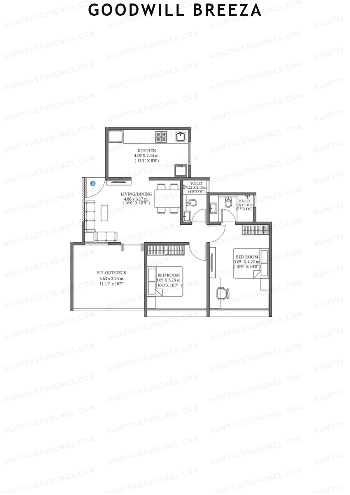 Goodwill Breeza Wing F Unit 3 Floor Plan