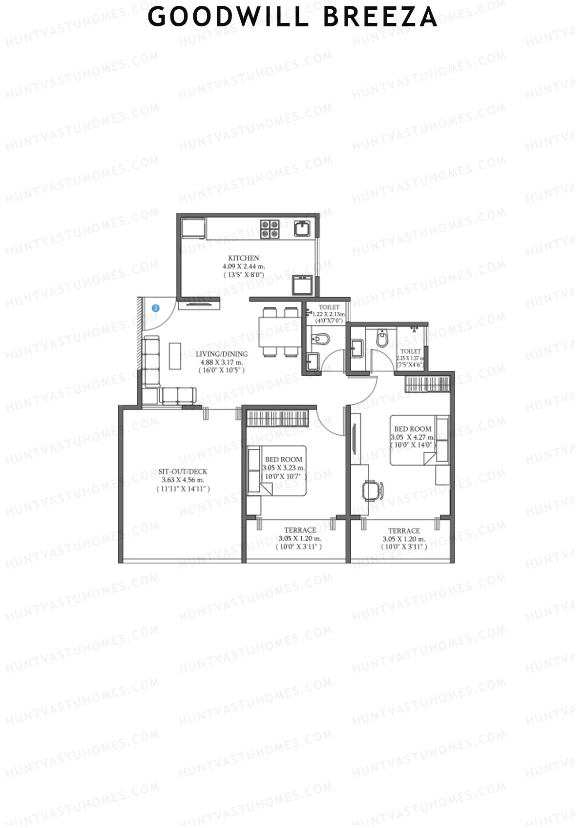 Goodwill Breeza Wing F Unit 3 Floor Plan