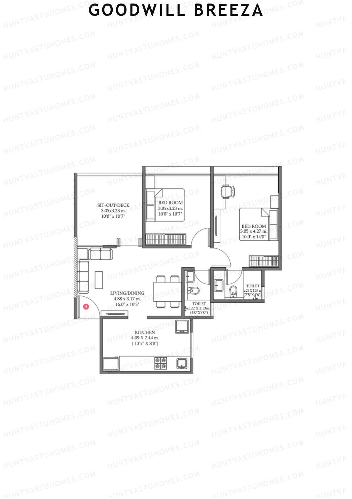 Goodwill Breeza Wing G Unit 1 Floor Plan