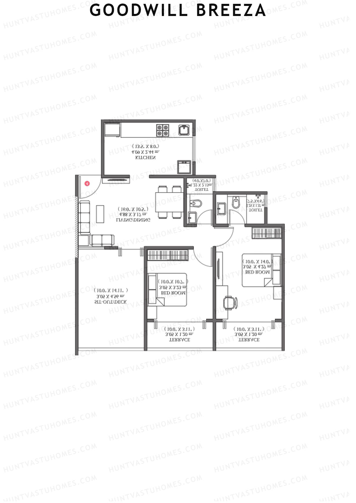 Goodwill Breeza Wing G Unit 2 Floor Plan