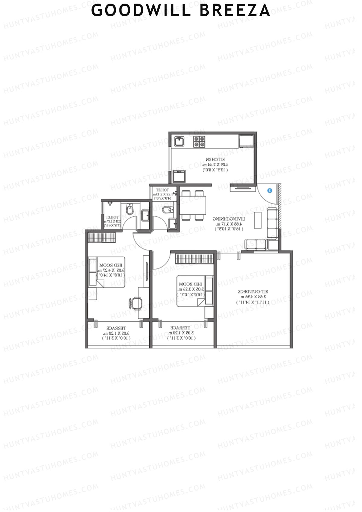 Goodwill Breeza Wing G Unit 3 Floor Plan