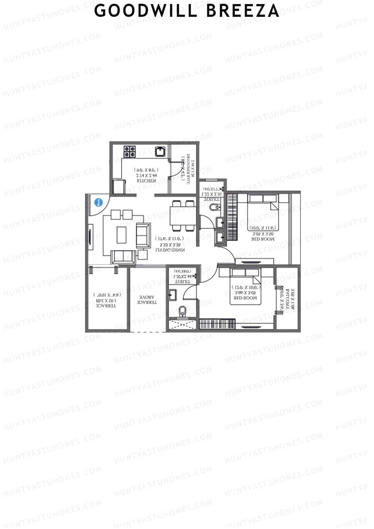Goodwill Breeza Wing H Unit 2 Floor Plan