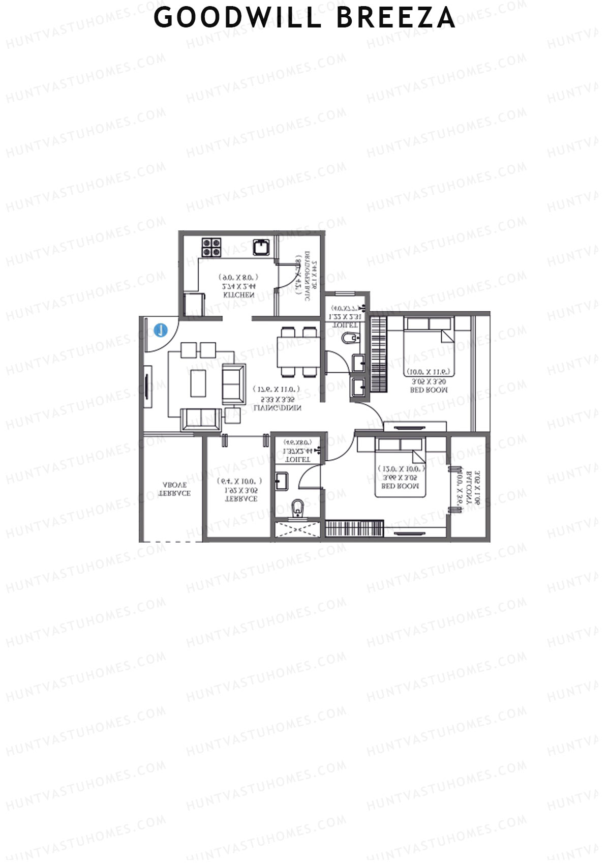 Goodwill Breeza Wing H Unit 2 Floor Plan