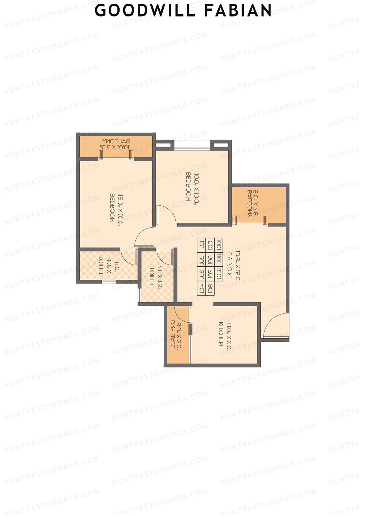 Goodwill Fabian Wing A Unit 2 Floor Plan
