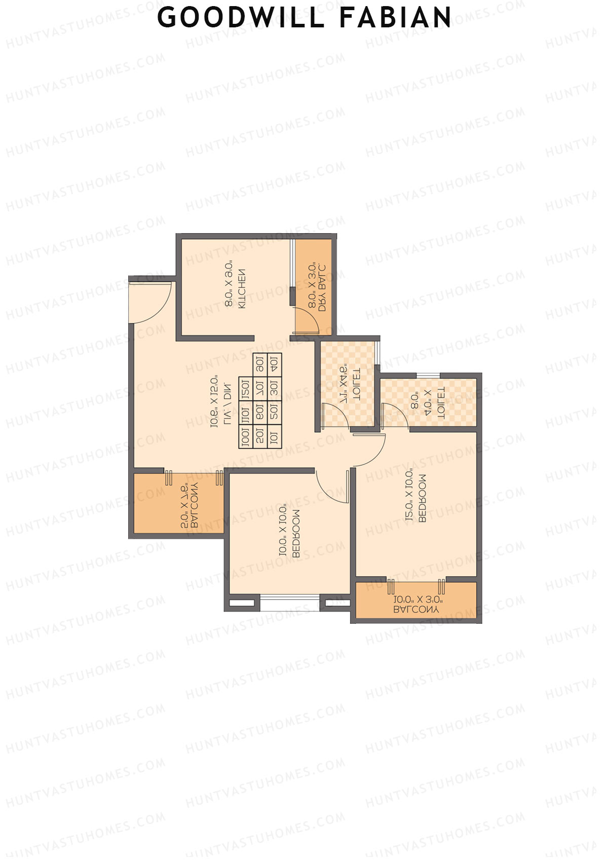Goodwill Fabian Wing B Unit 4 Floor Plan