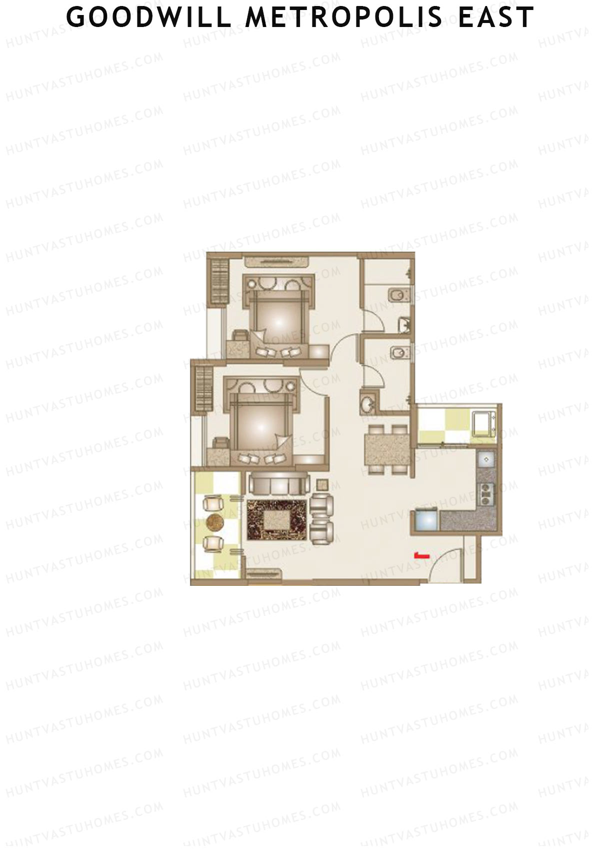 Goodwill Metropolis East Wing B Unit 1 Floor Plan