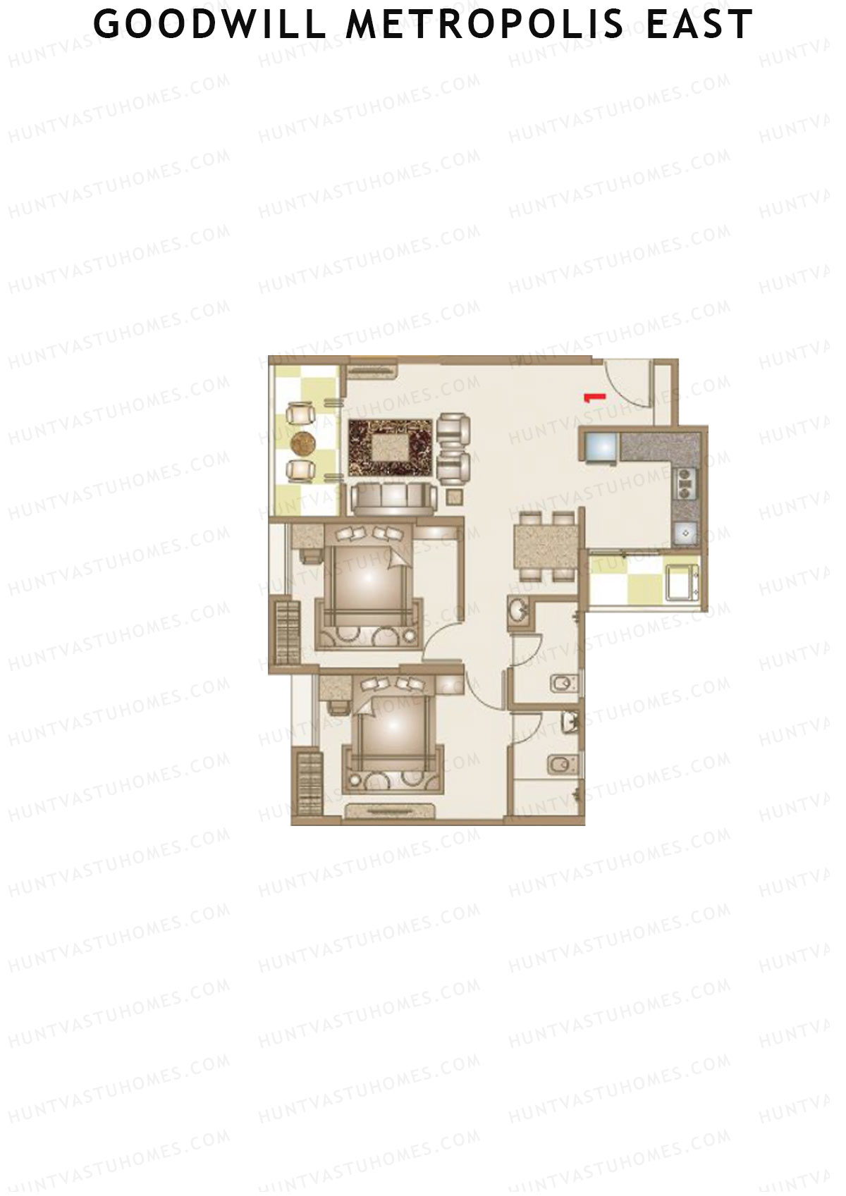 Goodwill Metropolis East Wing B Unit 4 Floor Plan