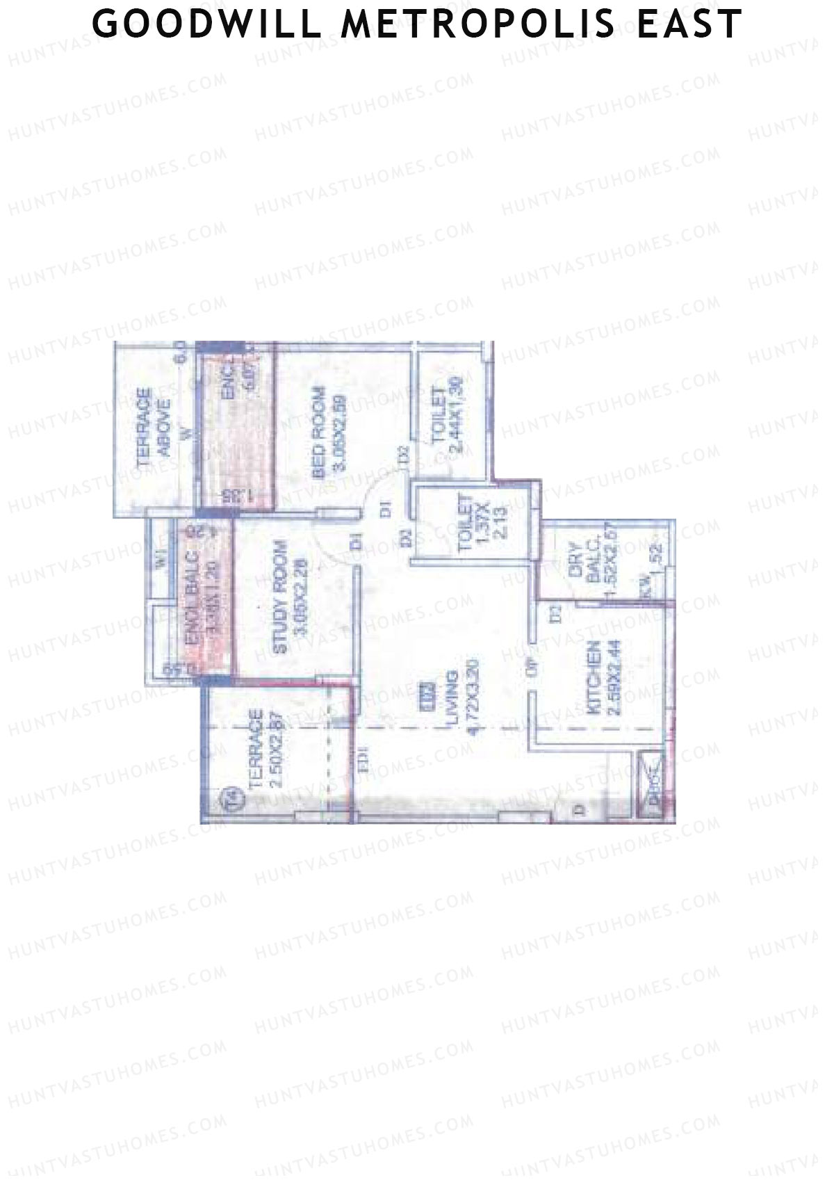 Goodwill Metropolis East Wing C Unit 2 Floor Plan