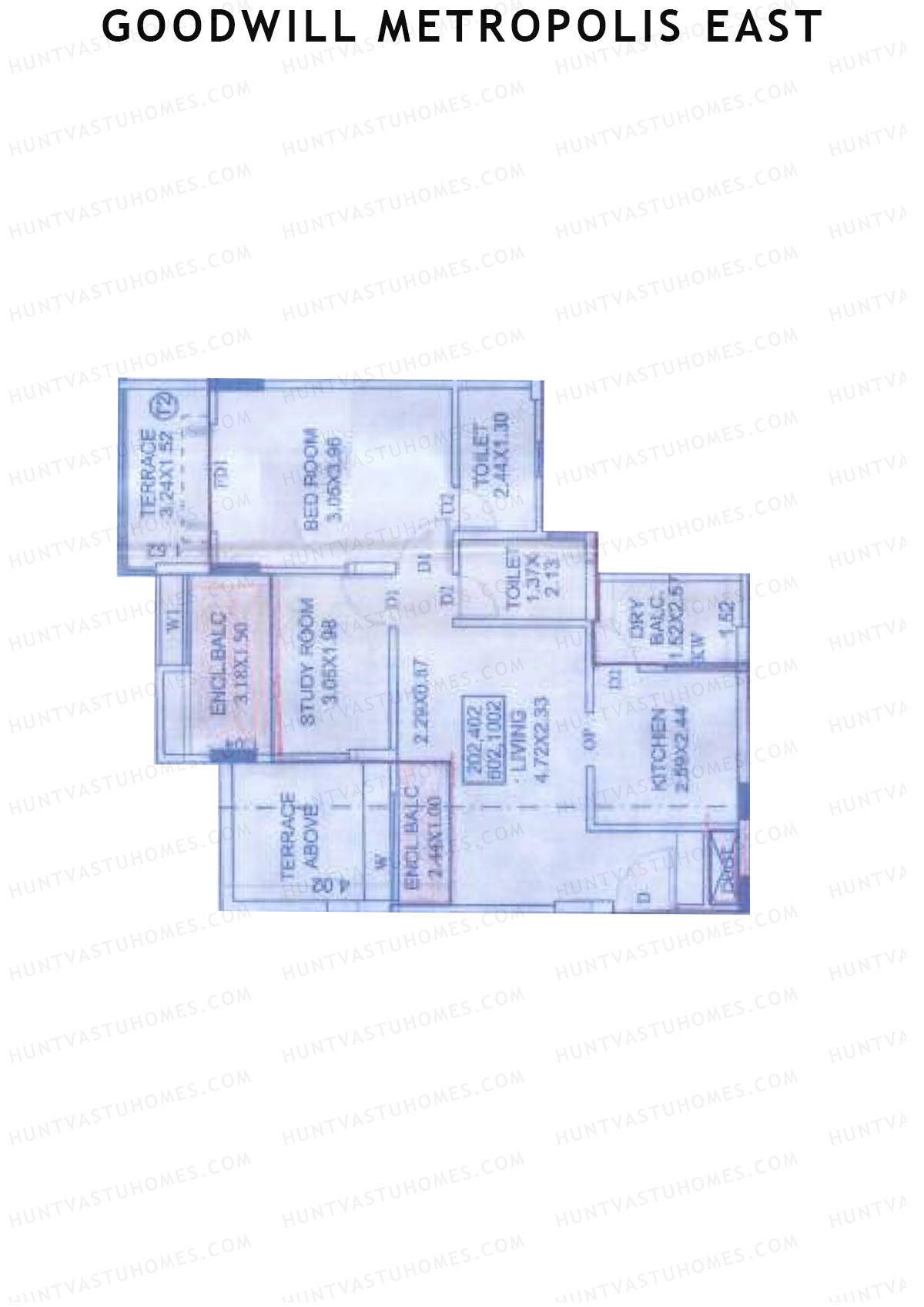 Goodwill Metropolis East Wing C Unit 2 Floor Plan