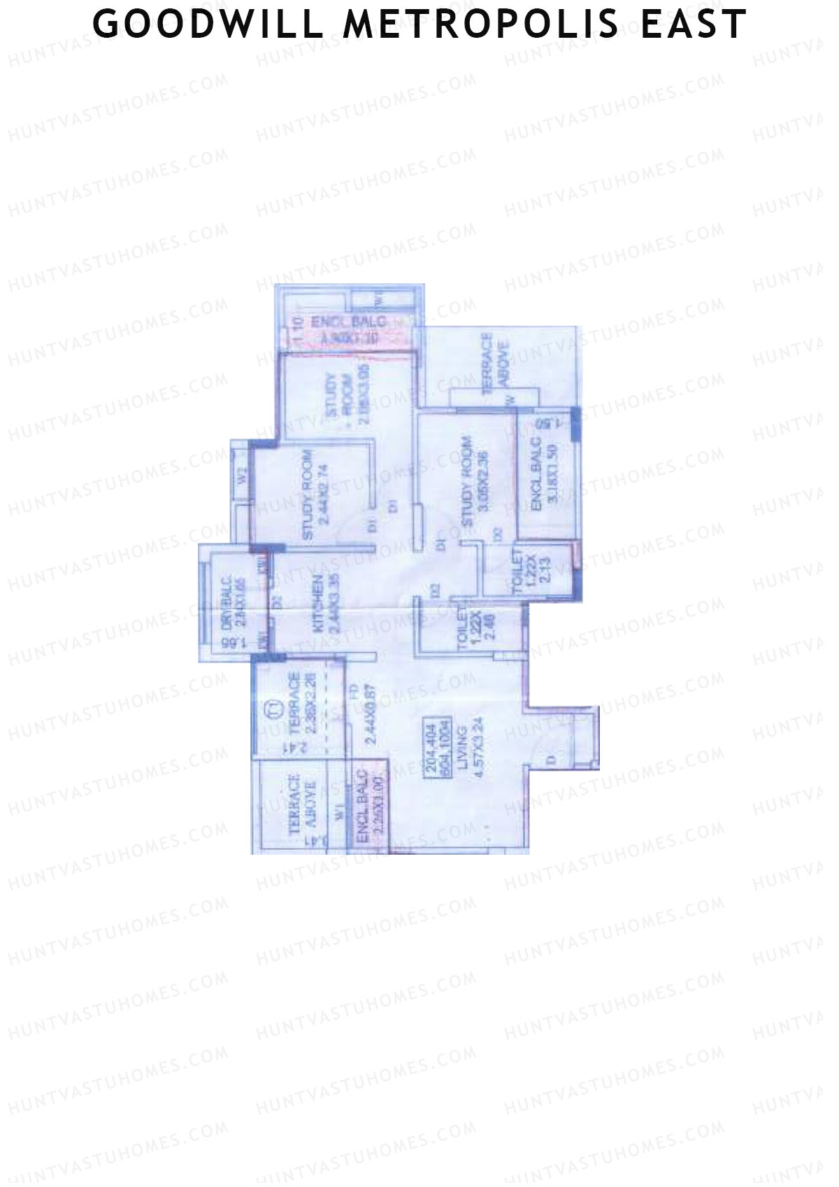 Goodwill Metropolis East Wing C Unit 4 Floor Plan