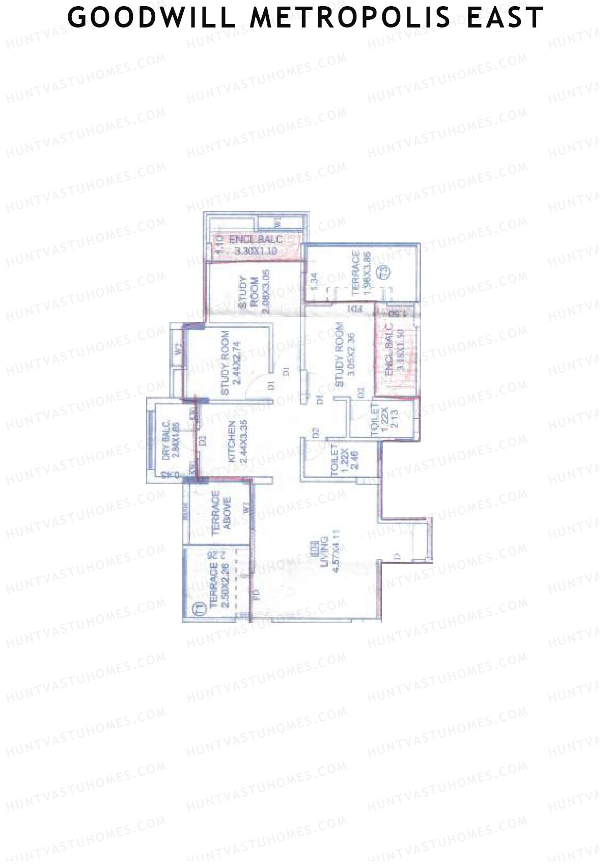 Goodwill Metropolis East Wing C Unit 4 Floor Plan