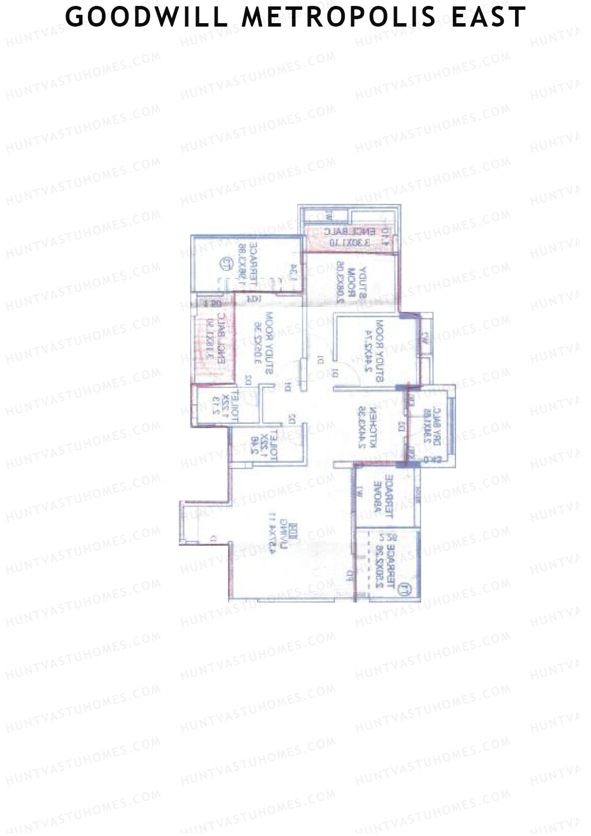 Goodwill Metropolis East Wing C Unit 5 Floor Plan