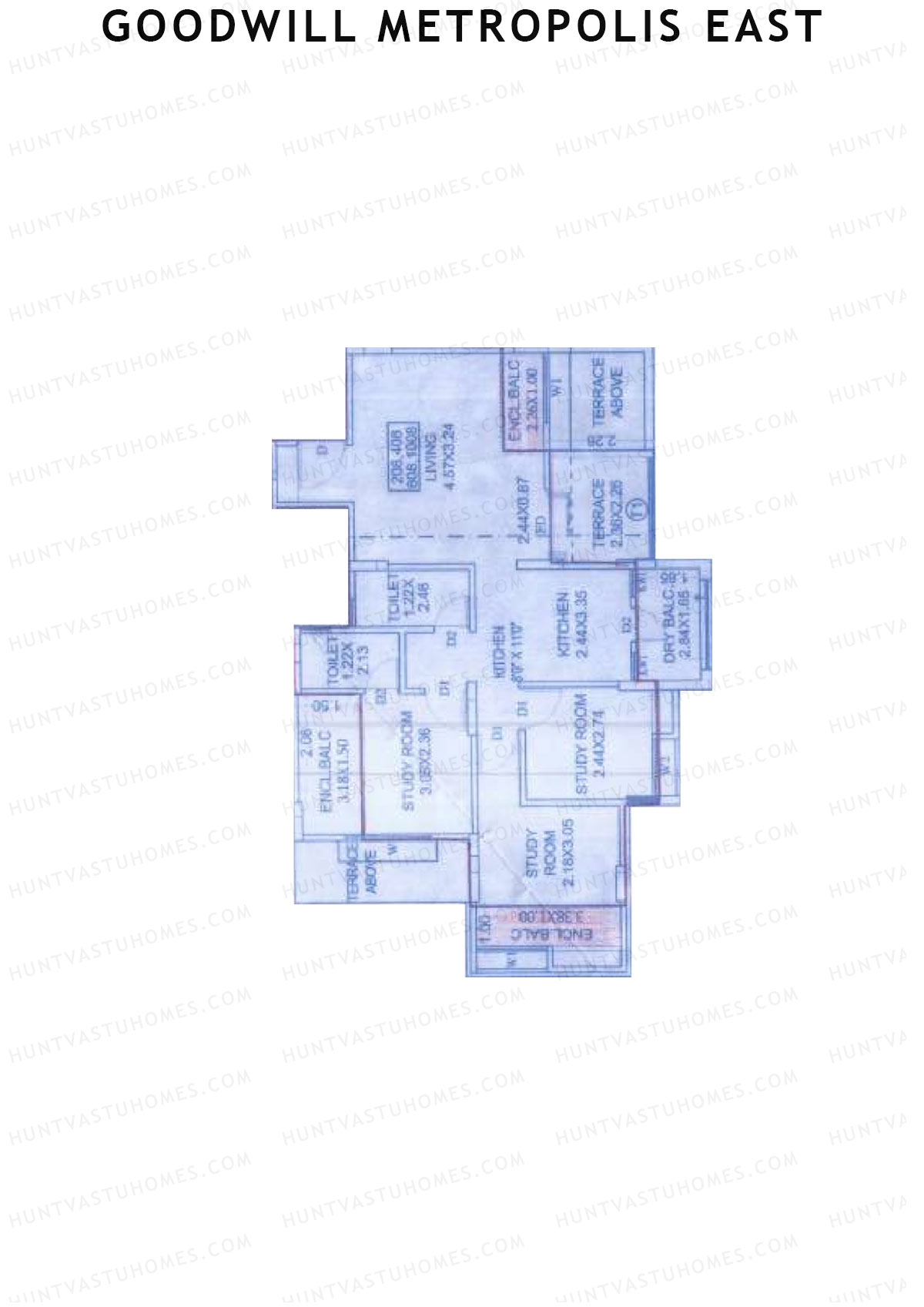 Goodwill Metropolis East Wing C Unit 8 Floor Plan