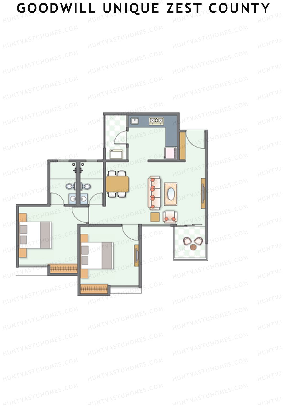 Goodwill Unique Zest County Tower C Unit 6 Floor Plan