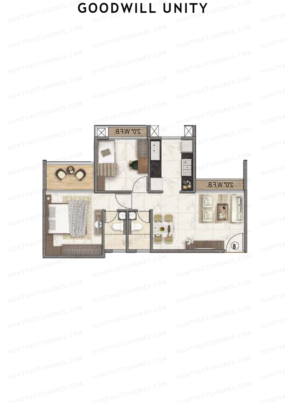 Goodwill Unity Block A Unit 1 Floor Plan
