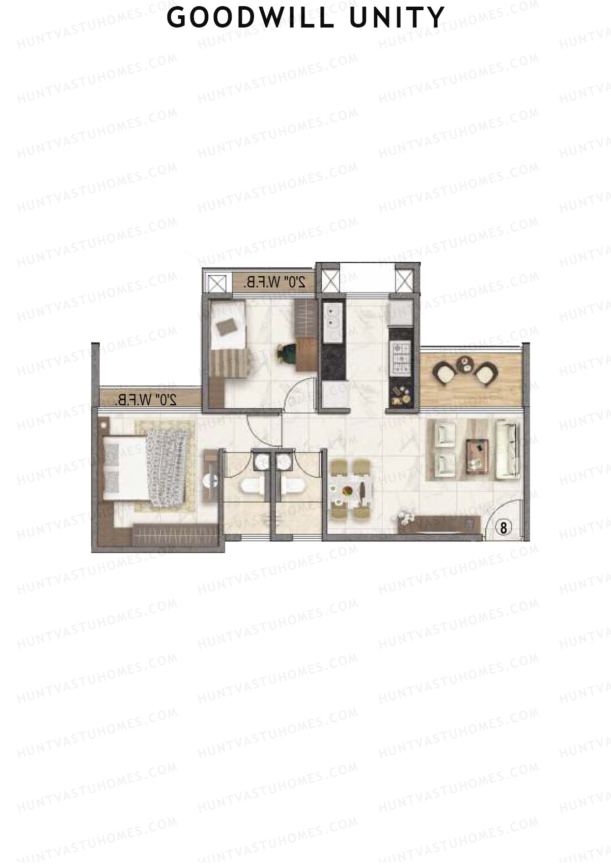 Goodwill Unity Block A Unit 1 Floor Plan