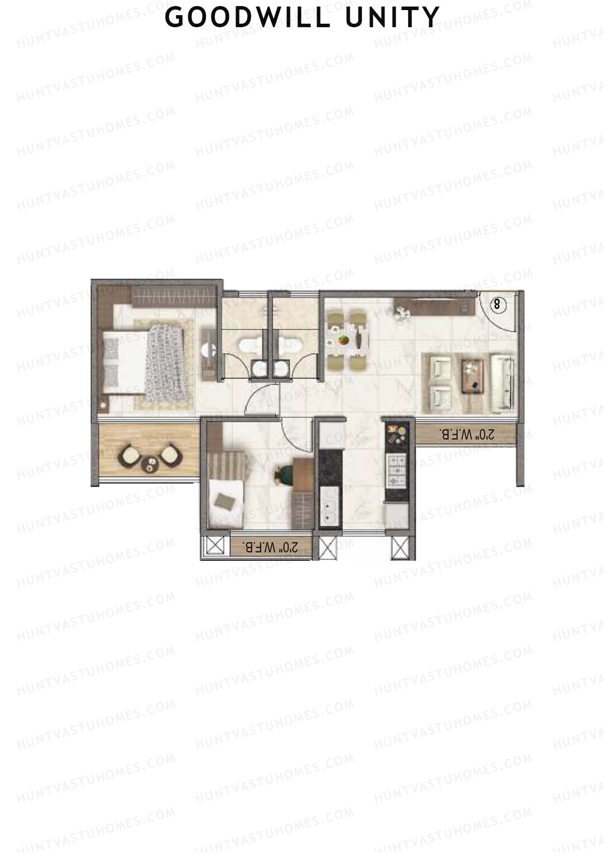 Goodwill Unity Block A Unit 4 Floor Plan