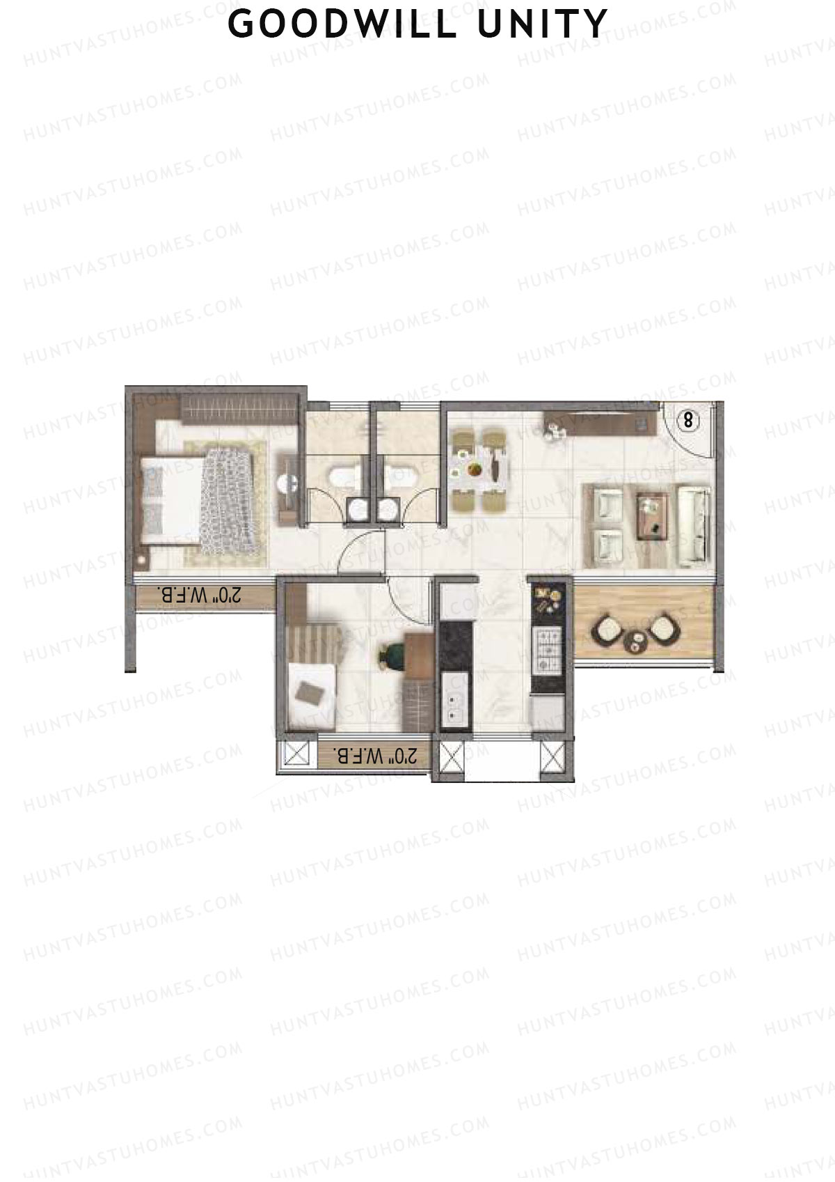 Goodwill Unity Block A Unit 4 Floor Plan
