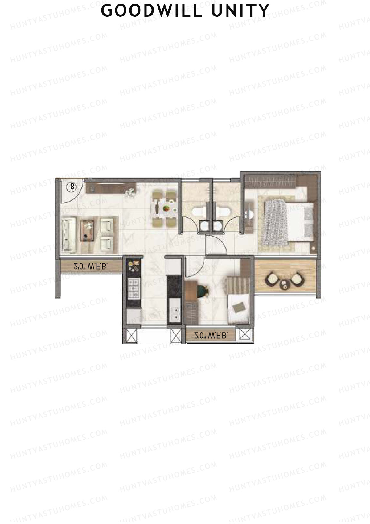 Goodwill Unity Block A Unit 5 Floor Plan