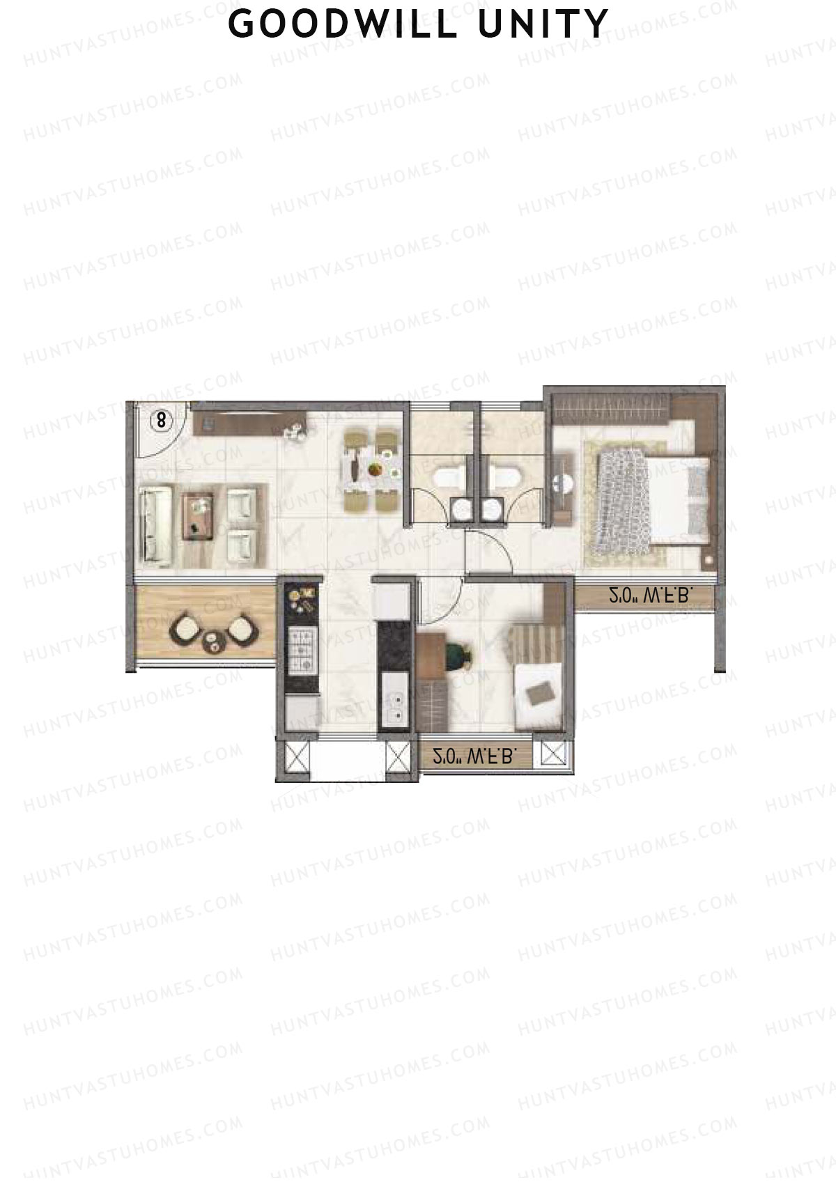 Goodwill Unity Block A Unit 5 Floor Plan