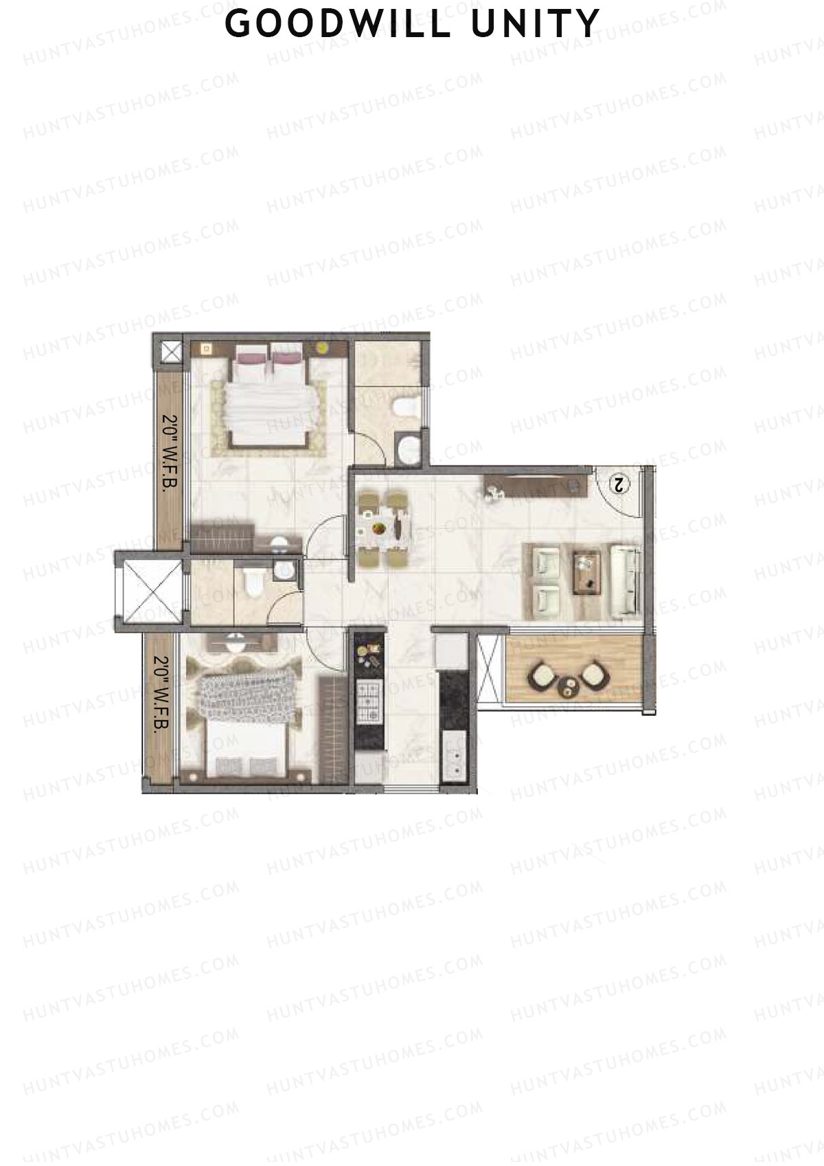Goodwill Unity Block A Unit 6 Floor Plan