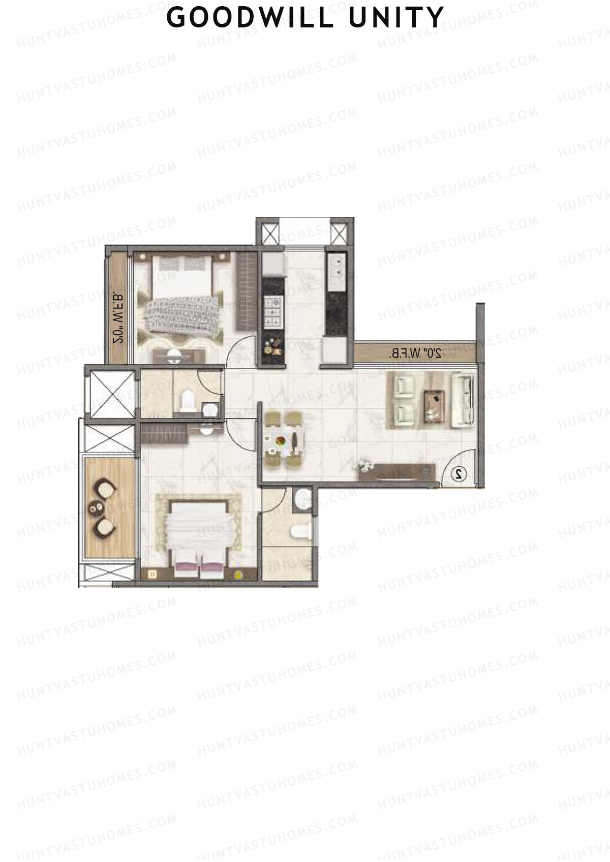 Goodwill Unity Block A Unit 7 Floor Plan