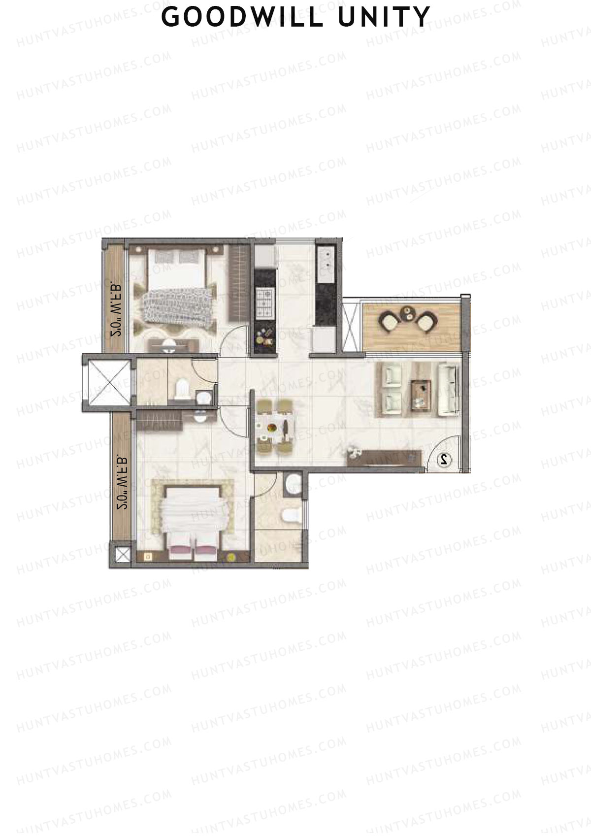 Goodwill Unity Block A Unit 7 Floor Plan