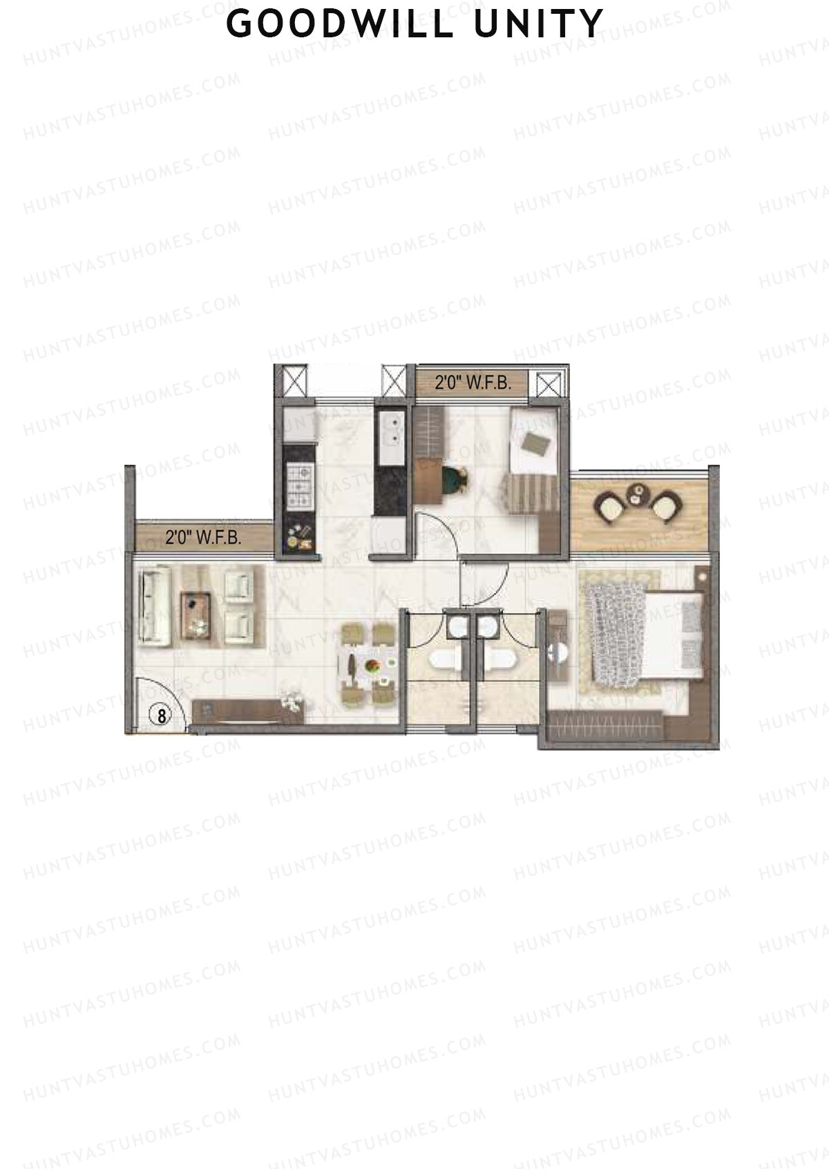 Goodwill Unity Block A Unit 8 Floor Plan