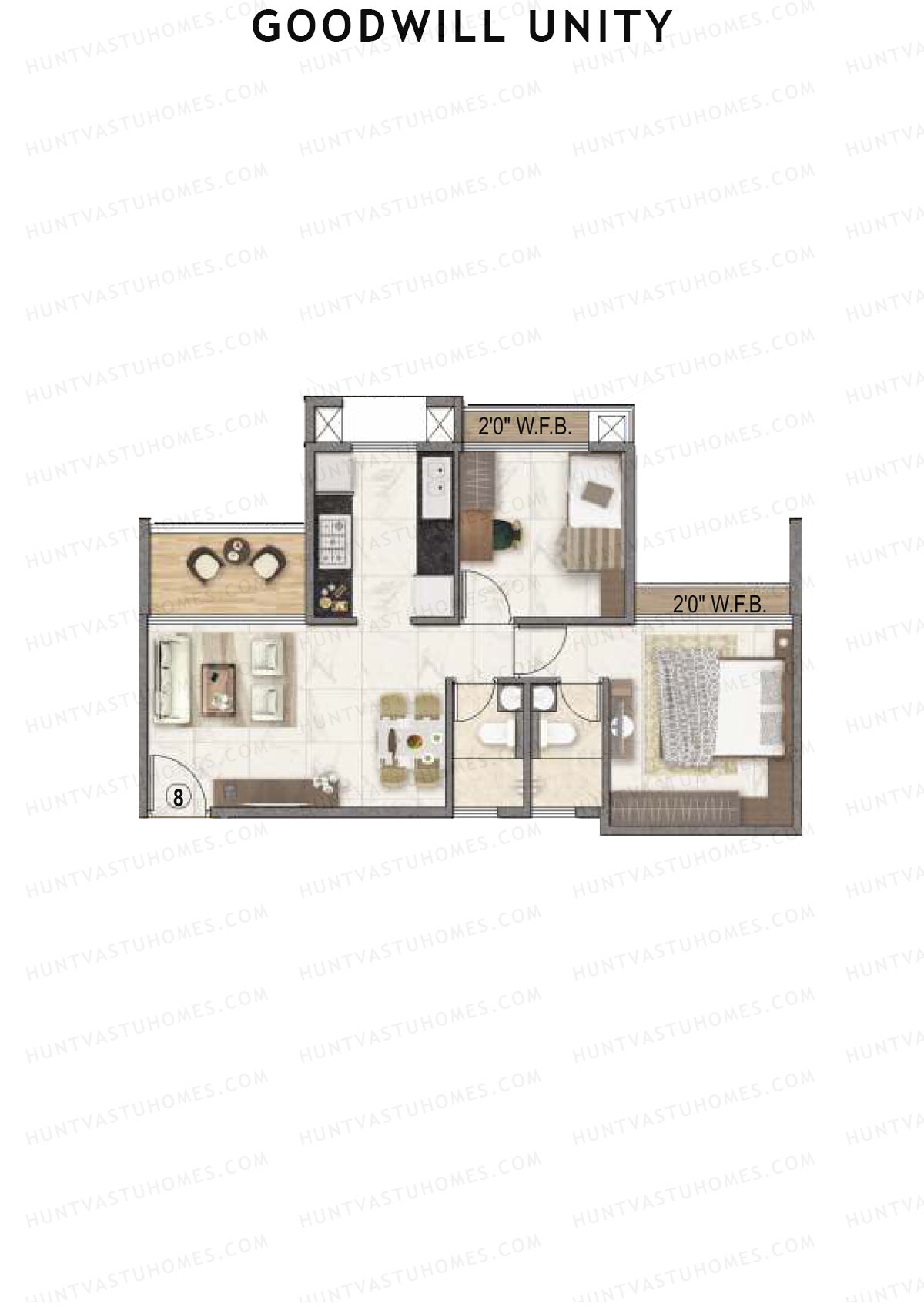 Goodwill Unity Block A Unit 8 Floor Plan