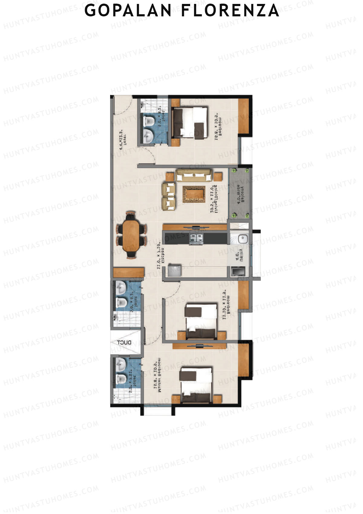 Gopalan Florenza Block C Unit 5 Floor Plan