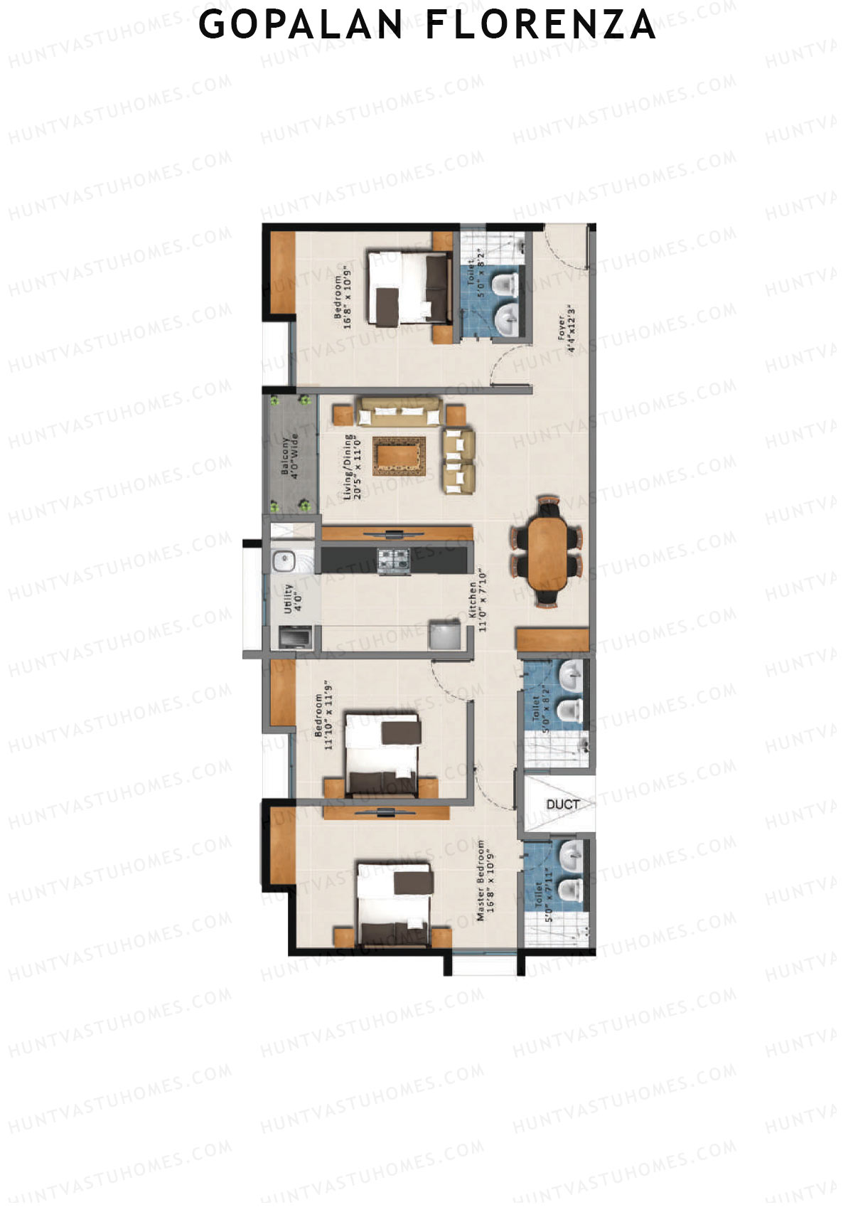 Gopalan Florenza Block C Unit 6 Floor Plan