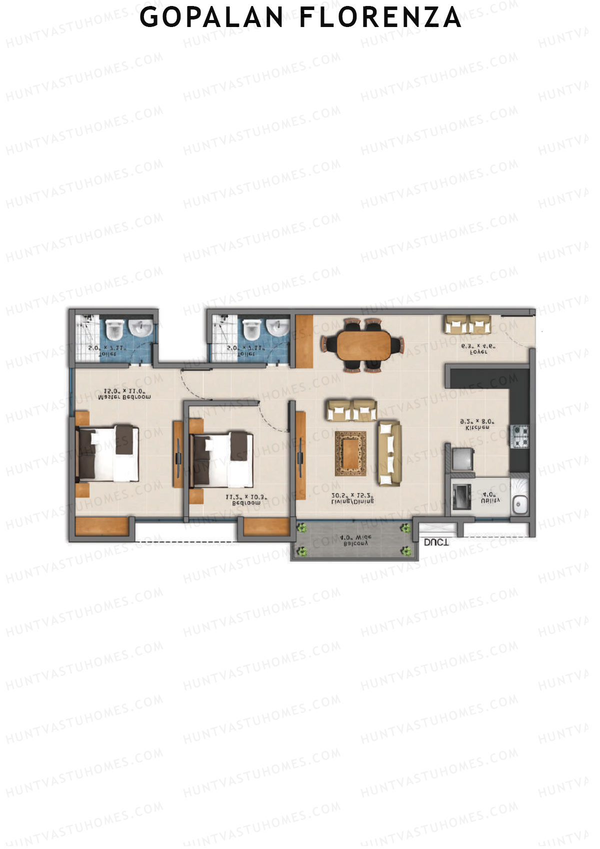 Gopalan Florenza Block C Unit 7 Floor Plan