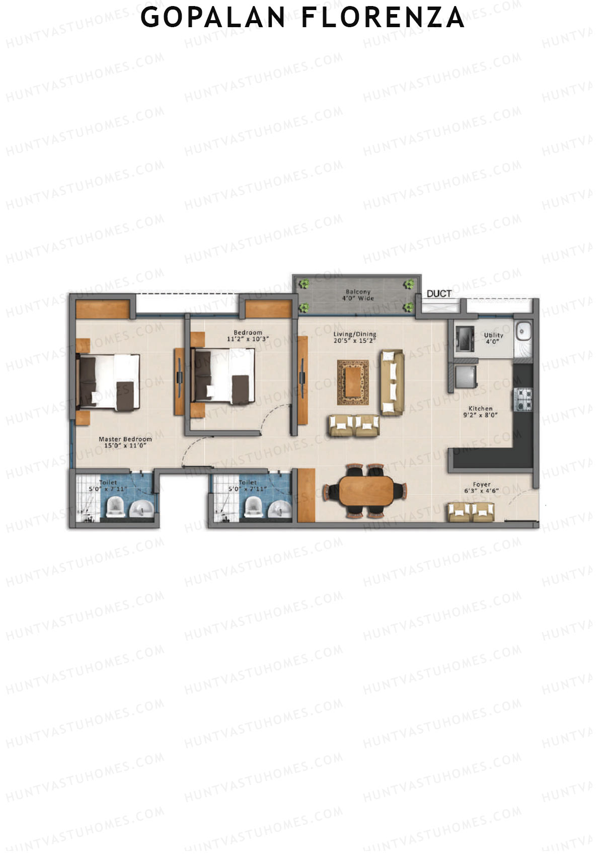 Gopalan Florenza Block C Unit 8 Floor Plan