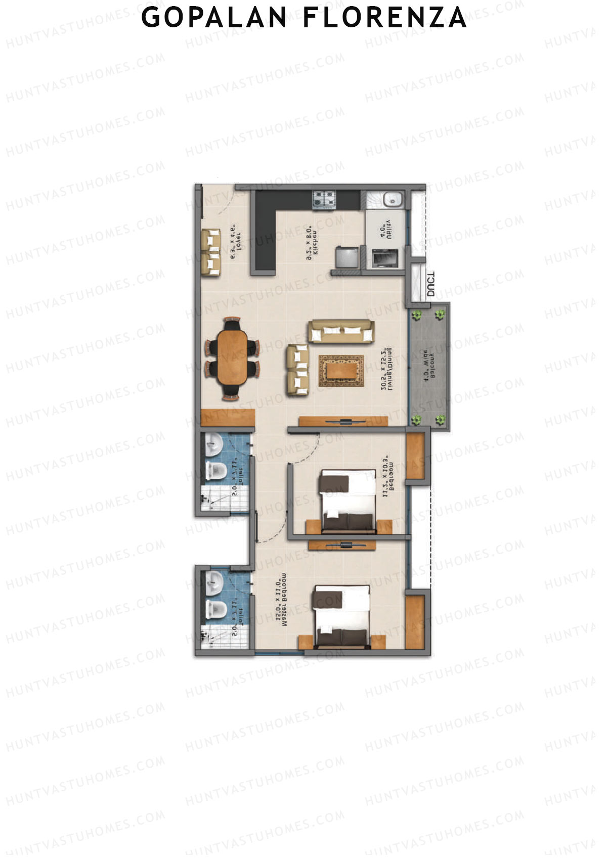 Gopalan Florenza Block E Unit 5 Floor Plan