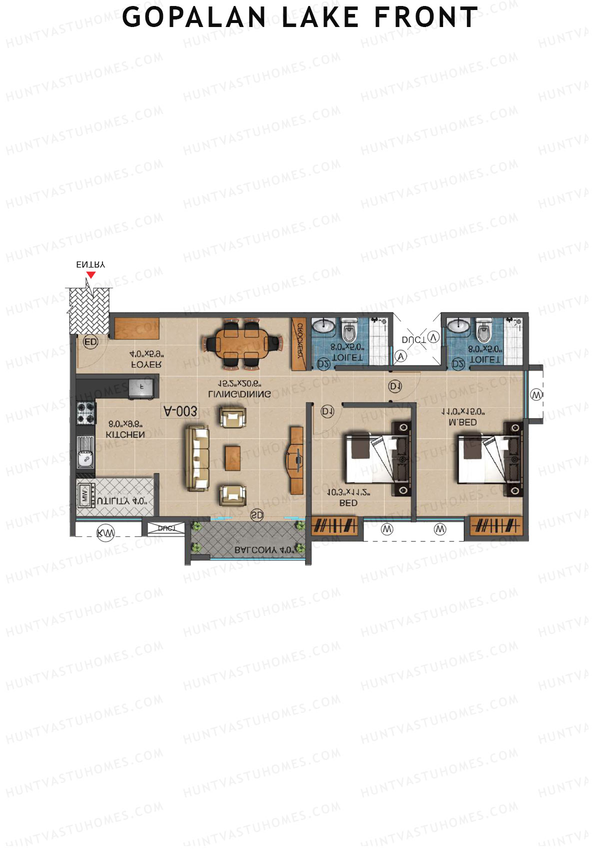Gopalan Lake Front Block C Unit 4 Floor Plan