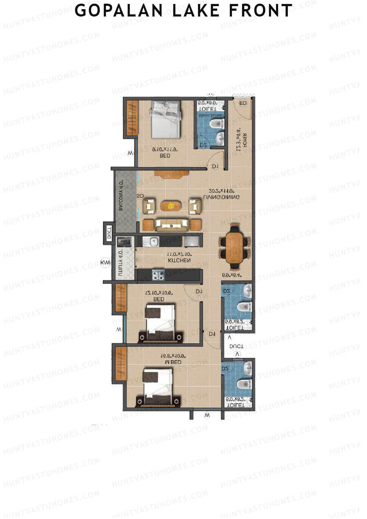 Gopalan Lake Front Block C Unit 6 Floor Plan