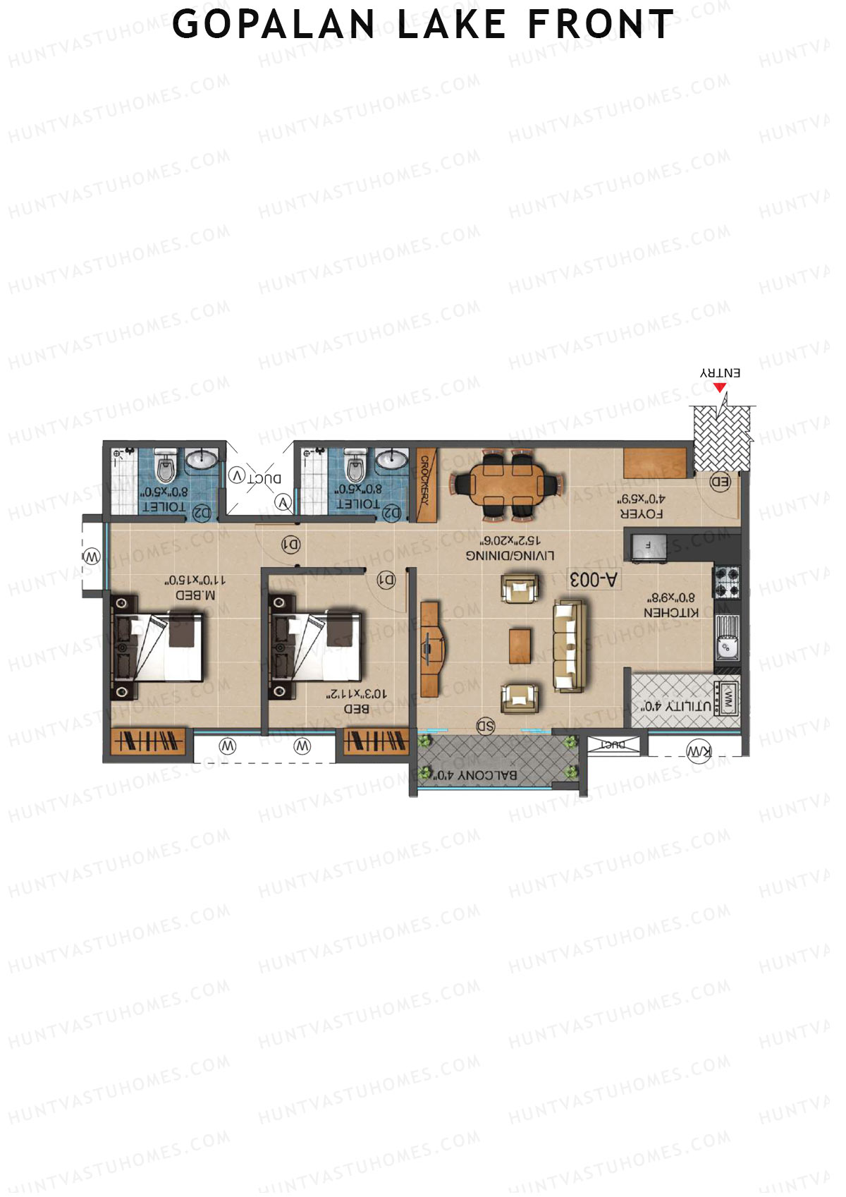 Gopalan Lake Front Block C Unit 7 Floor Plan