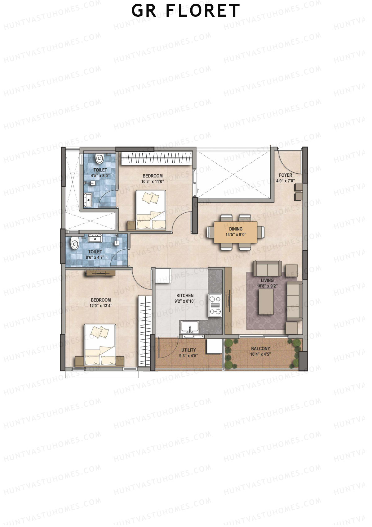 GR Floret Aster Unit 5 Floor Plan