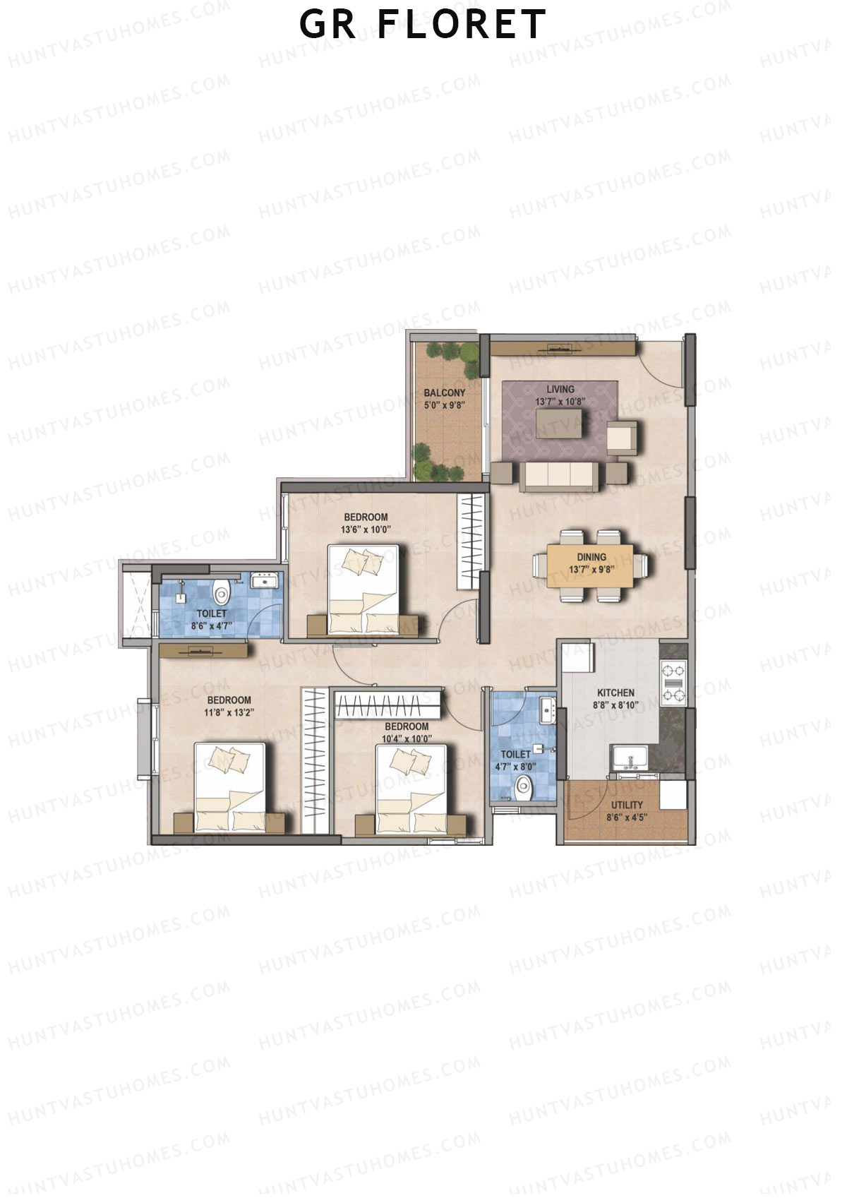 GR Floret Aster Unit 6 Floor Plan