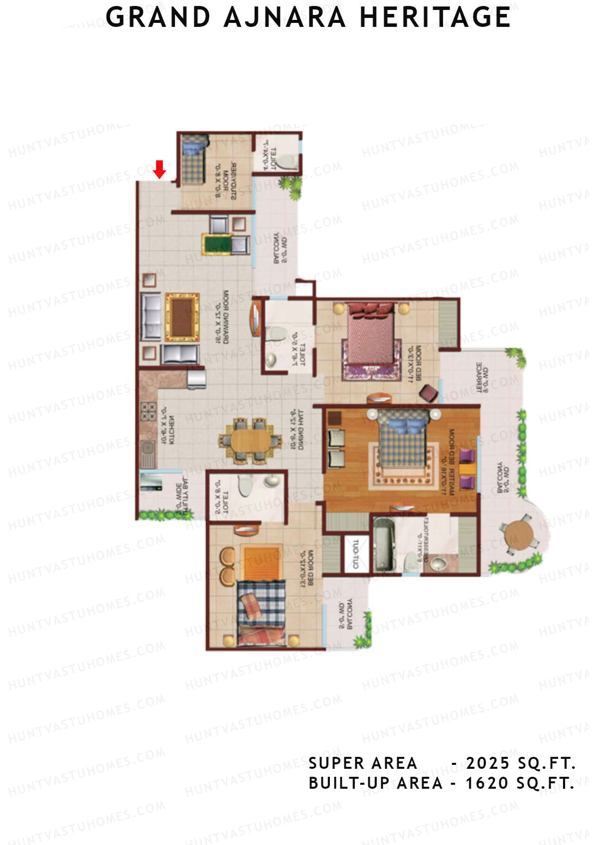Grand Ajnara Heritage Tower F Unit 6 Floor Plan