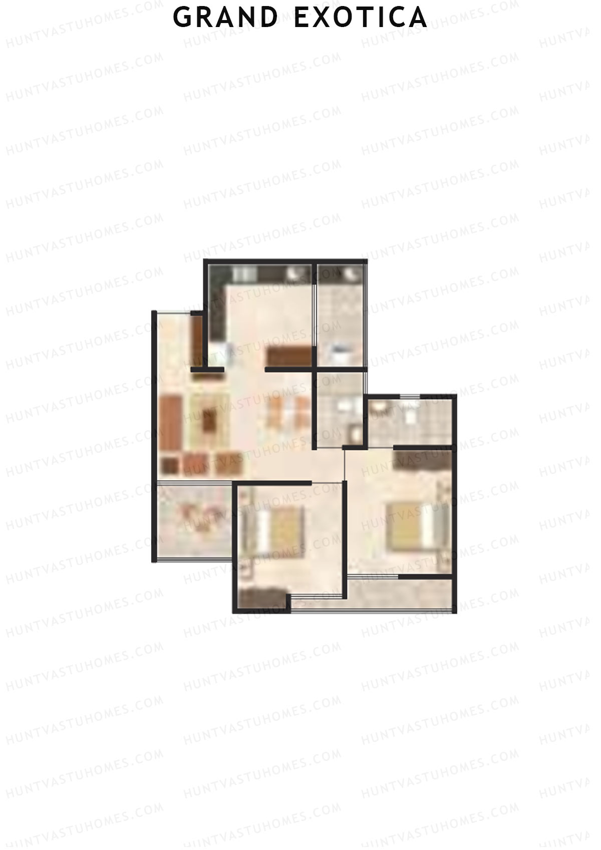 Grand Exotica Wing A Unit 10 Floor Plan