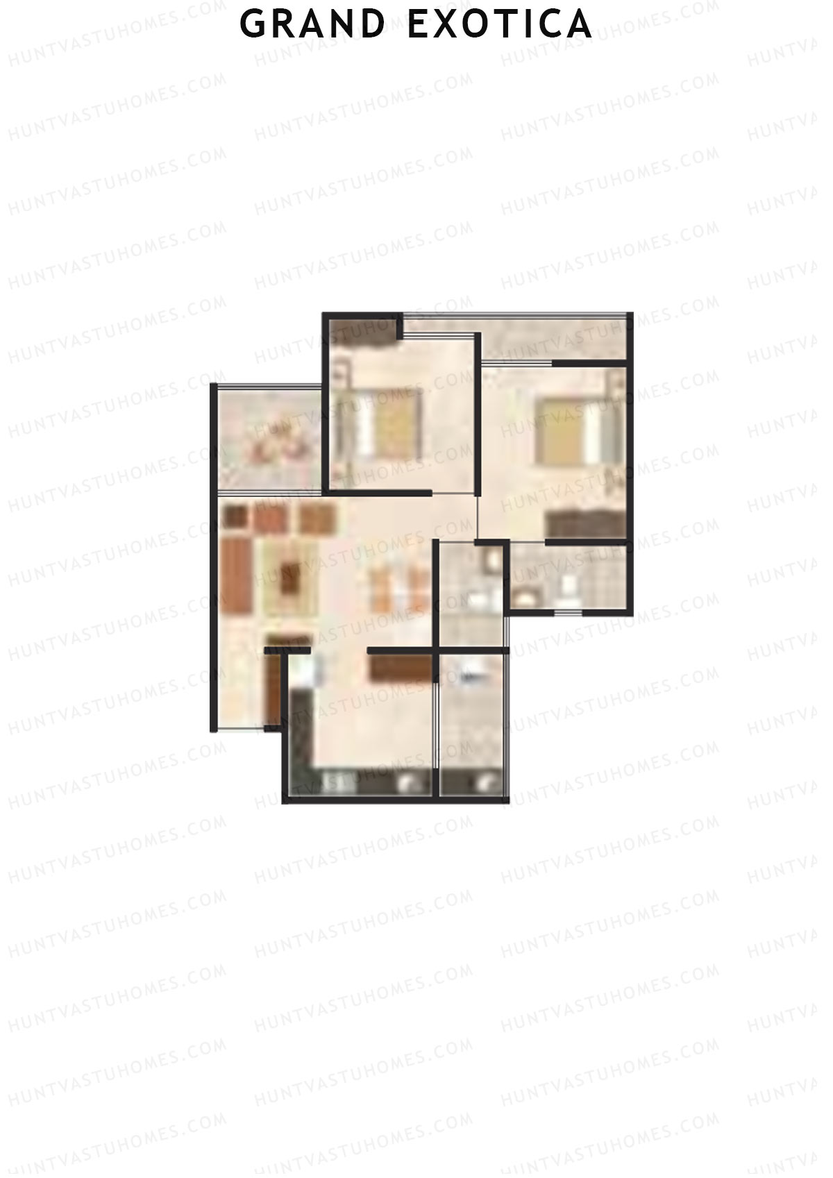 Grand Exotica Wing A Unit 11 Floor Plan